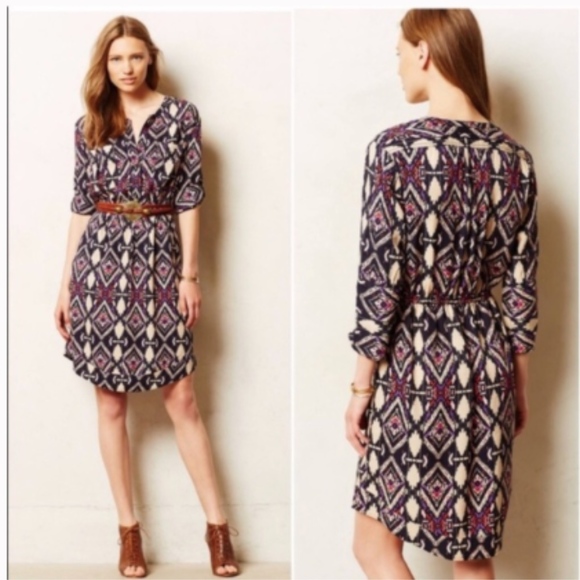 Anthropologie Dresses & Skirts - Holding Horses Mira ikat shirtdress